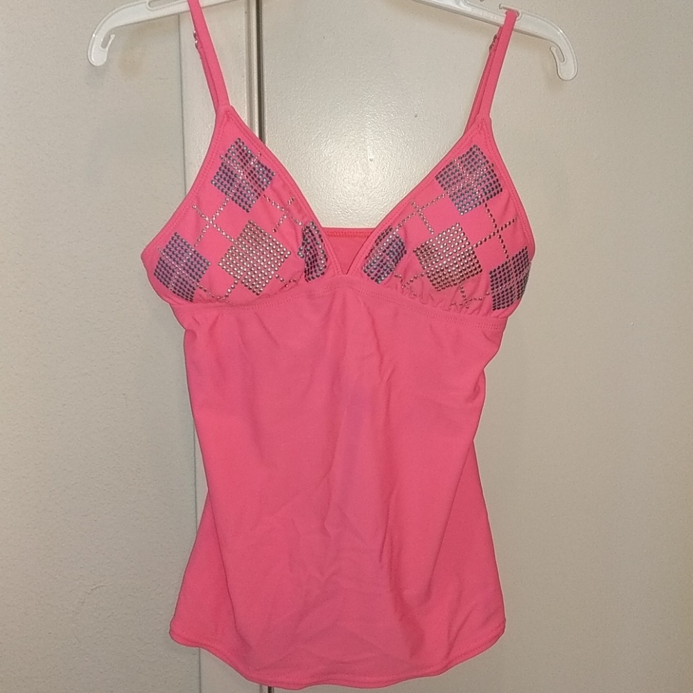 Pink Swim Tankini Top